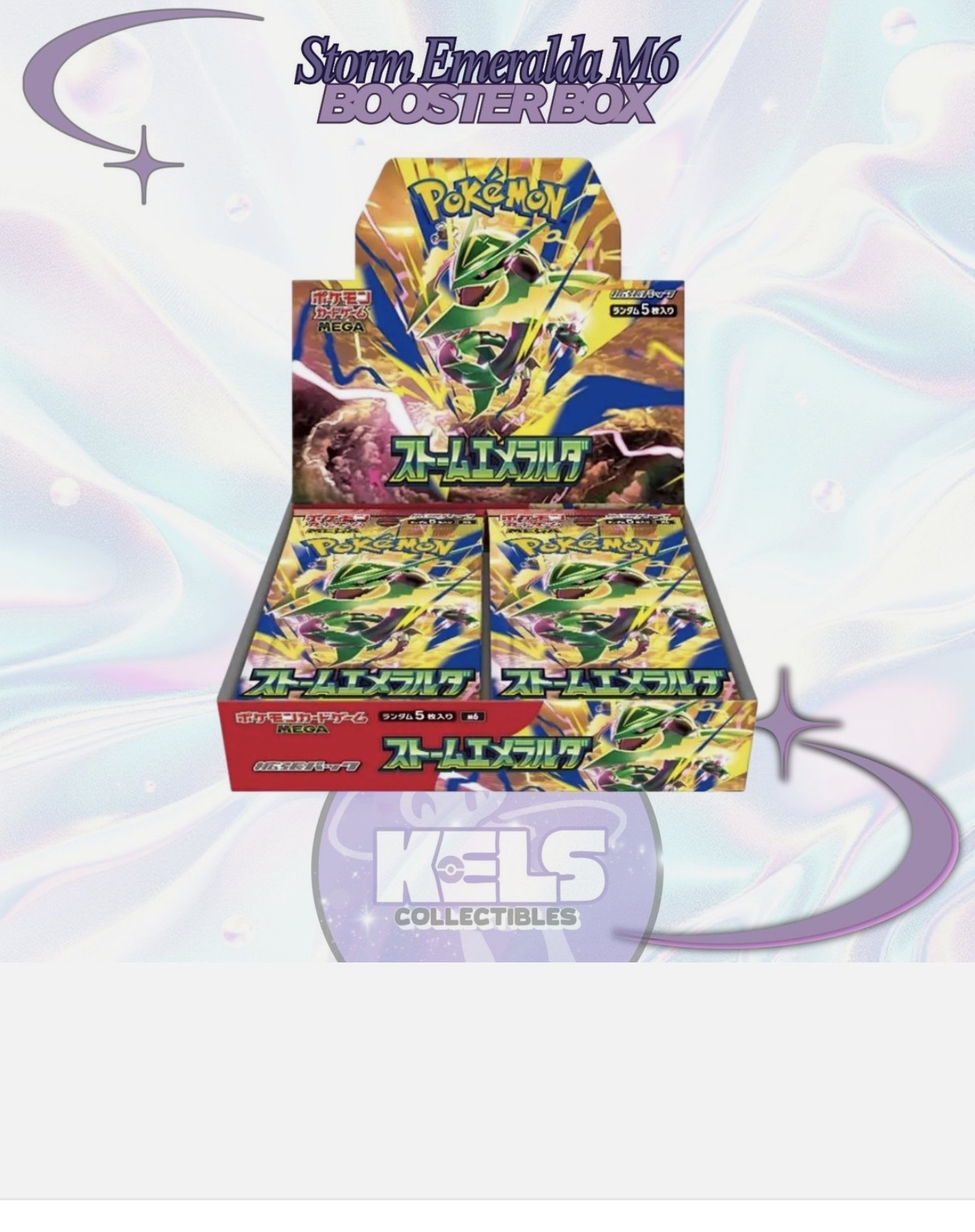 Storm Emeralda Booster Box M6 — Japanese Pokémon Mega Evolution EX (US Seller)